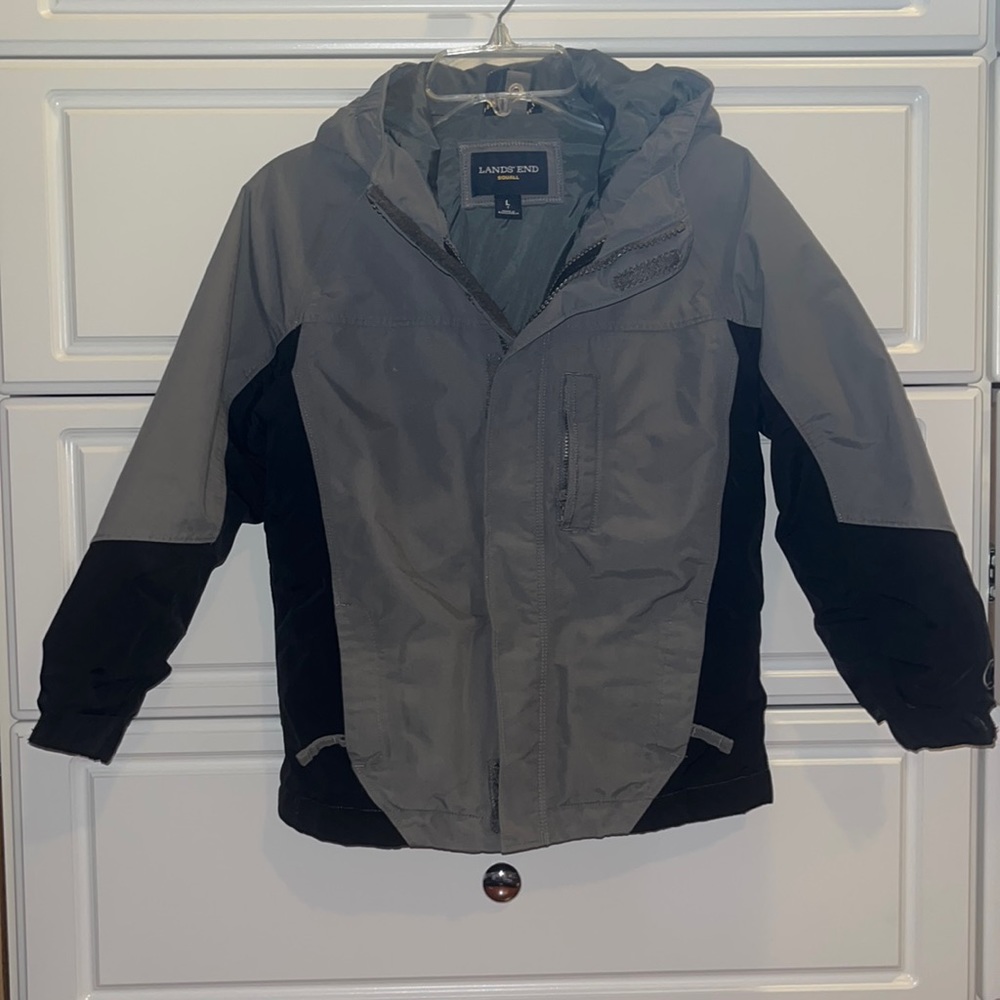 Lands End Squall Waterproof Jacket Size L (7) Boys